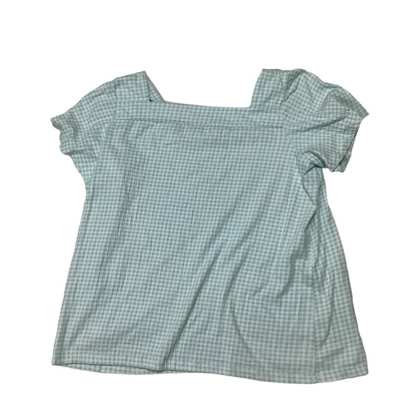 Lands’ End Plaid Top Sz Large - Picture 2 of 5